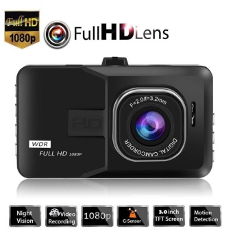 Gambar New 170? Shooting angle Car DVR Camera 1080P LCD Video RecorderDash Camera   intl