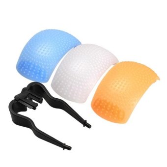 Gambar New 3 Color Pop Up Flash Diffuser Cover for Canon Nikon SDR DSDR Camera   intl