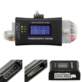 Gambar NEW PC Computer LCD 20 24 Pin ATX BTX ITX SATA HDD Power SupplyTester Checker   intl