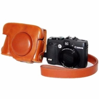 Gambar New PU Leather Camera Bag Case Cover Pouch for CanonPowerShotG15(Intl)   intl