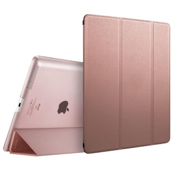 Gambar NEW Smart Case Cover [Synthetic Leather] Translucent Frosted BackMagnetic Cover with Auto Sleep Wake Function for iPad 9.7 2017[Ultra Slim][Light Weight]   intl