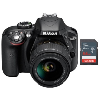 Nikon D3400 SLR Camera + 18-55mm AF-P VR Lens - Sandisk 32GB SD Bundle - intl  