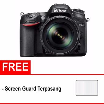 Nikon D7200 Kit 18-105mm f/3.5-5.6G ED VR (Free Screen Protector) - Hitam  