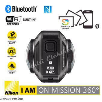 Nikon KeyMission 360 4K Action Camera - Hitam