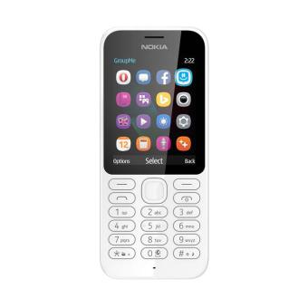 Nokia 222 Handphone - White [16MB Dual SIM]