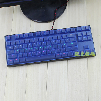 Gambar Nol mekanik keyboard desktop yang film pelindung penutup debu set m