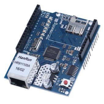 Gambar oanda Ethernet Shield W5100 Micro sd Card Slot for Arduino MainBoard
