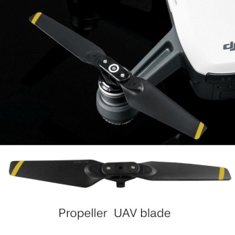 OH Foldable 2pcs Remote Control Drone Propellers Blades For DJI SPARK Drone Golden Strip - intl