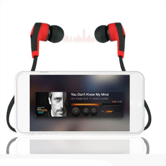 Olahraga Bluetooth Headphon (Merah)