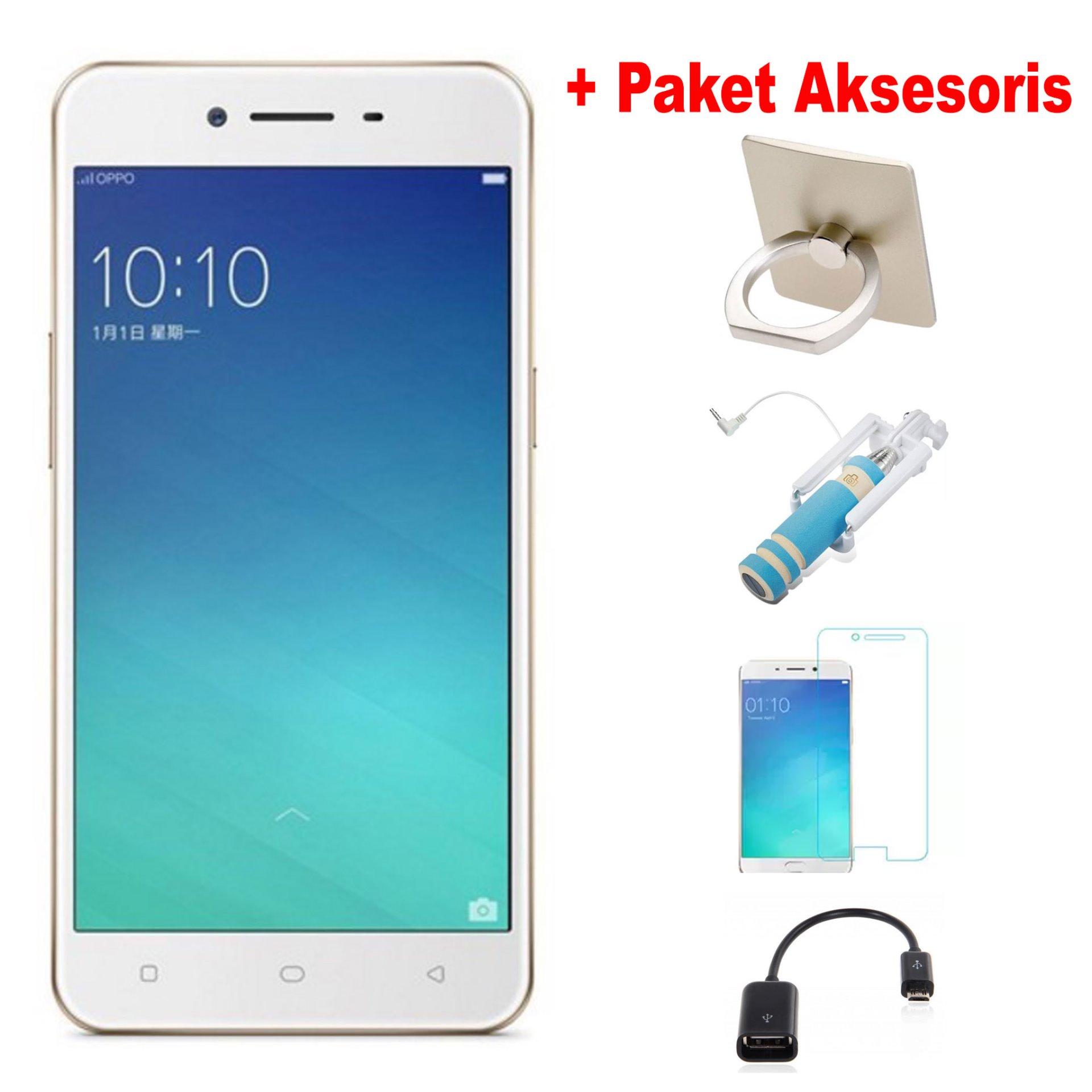 Oppo A37 - 16GB - Gold - Paket Aksesoris