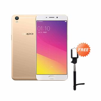 Oppo A37 Smartphone - Gold + Free Tongsis  