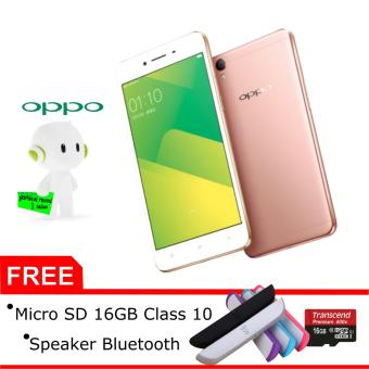 Oppo A37F 2/16GB (Rose Gold), Free Micro SD 16GB class 10 + speaker Bluetooth  