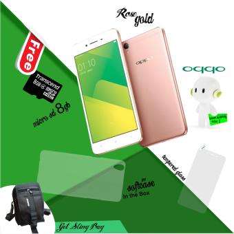 Oppo A37F 2/16GB (Rose Gold) garansi resmi, Free Micro SD 8GB + sling bag + tempered glass  