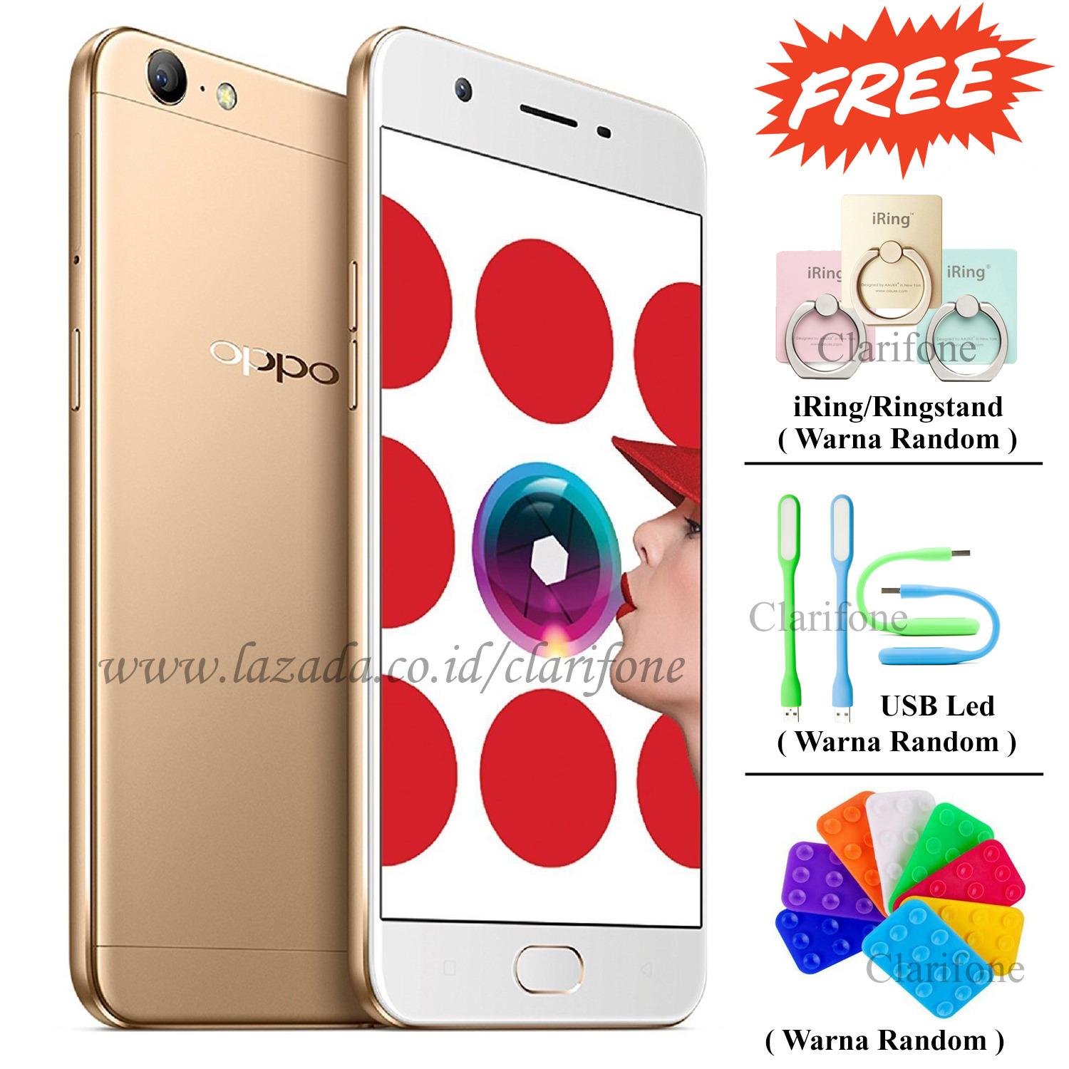 Oppo A57 - Unstoppable Selfies - 32GB - Layar 5.5 inch - Fingerprint - Gold
