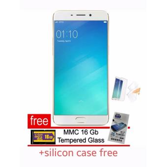 OPPO F1s Selfie Expert 4G - 32GB up to 128 GB - Gold - Free Memory V-Gen 16 GB + Silicon Case + tempered glass  