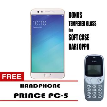OPPO F3 Smartphone (64GB/ RAM 4GB) - Gold Free Handphone Prince PC-5  