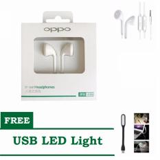 OPPO Handsfree / Headset Stereo - OPPO MH133 + Bonus Lampu Led USB