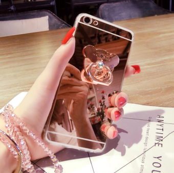 Gambar Oppoa57 oppoa59 silikon berlian mewah menjatuhkan resistensi braket shell telepon