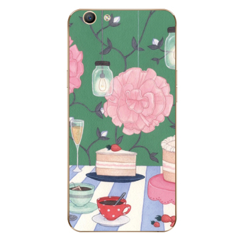 Gambar Oppof1s f1 a57 gadis kue roti goreng kentang goreng telepon shell soft cover