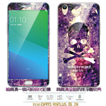Gambar Oppor9plus r9plus kartun setelah bantuan soft shell warna pelindung layar pelindung layar warna pelindung layar yang