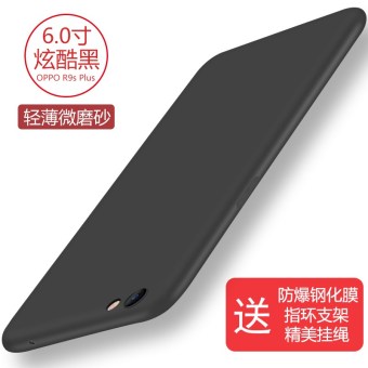 Gambar Oppor9s r9plus berlian imitasi lanyard cair set ponsel shell
