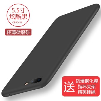 Gambar Oppor9s r9plus berlian imitasi lanyard cair set ponsel shell