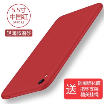 Gambar Oppor9s r9plus berlian imitasi lanyard cair set ponsel shell