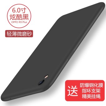 Gambar Oppor9s r9plus berlian imitasi lanyard cair set ponsel shell