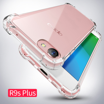 Gambar Oppor9s r9splus oppor9 silikon transparan menjatuhkan Drop all inclusive soft shell handphone shell