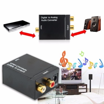 Gambar Optical Coaxial Toslink Digital to Analog Audio Converter AdapterRCA L R 3.5mm   intl