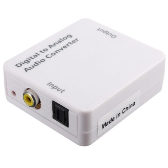 Gambar Optical Coaxial Toslink Digital to Analog Audio Converter AdapterRCA L R +Cable   intl