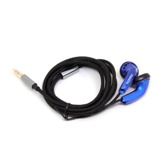 Gambar Original FAAEAL Newest 64 Ohms 4 Core 6N OFC Silver Plated Wire DIY Heavy Bass Sound High Quality HiFi Earphone Without MIC_64 Bright Blue intl