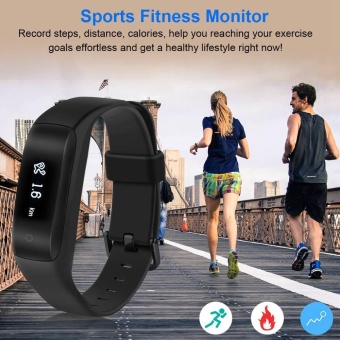 Gambar Original Lenovo HW01 Bluetooth 4.2 Smart Wristband Heart RateMoniter Pedometer Sports Fitness Tracker for Android iOS   intl