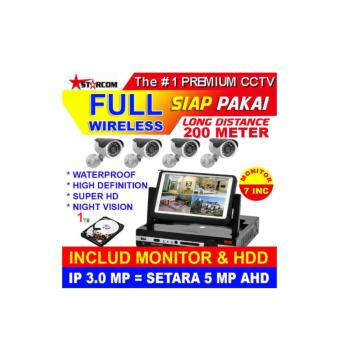 Gambar PAKET CCTV 4 KAMERA STARCOM