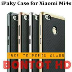 Paket Ipaky Case Armor Xiaomi Mi4s + Tempered Glass Mi 4S Original