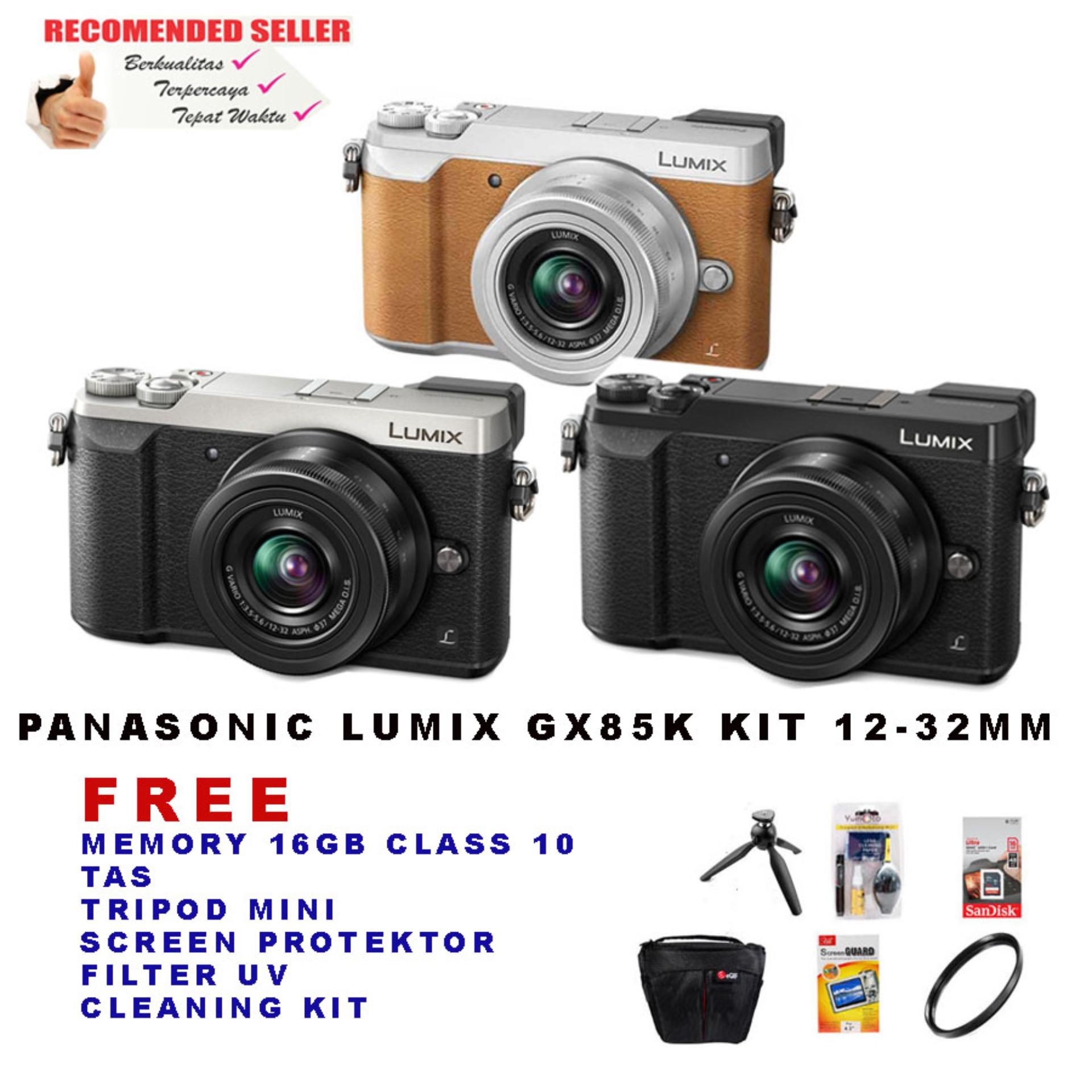 PENAWARAN PANASONIC LUMIX GX85K + LENSA 12-32MM - KAMERA PANASONIC
DMC-GX85K KIT 12-32MM