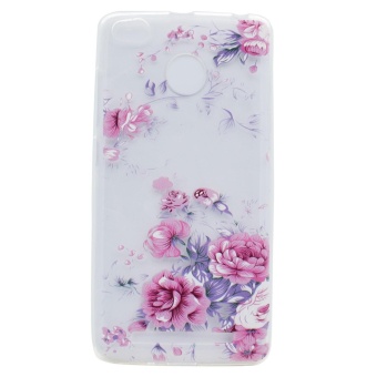 Gambar Pattern Printing TPU Case Accessory for Xiaomi Redmi 4X   Beautiful Flowers   intl