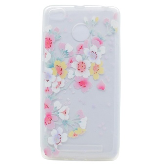Gambar Pattern Printing TPU Case Cover for Xiaomi Redmi 4X   Vivid Flowers   intl