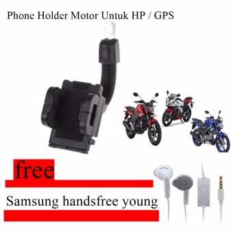 Phone Holder Motor Untuk HP  GPS- Hitam