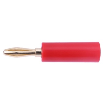 Gambar Plastic Shell Gold plated Speaker Banana Plugs For Video SpeakerConnector(Red) 1 pc   intl