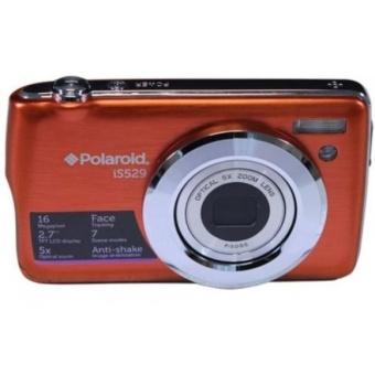 Polaroid IS529-ORG/KIT-AMX 16 Digital Camera with 2.7-Inch LCD (Orange) - intl  