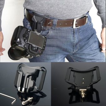 Portable 1/4 rilis cepat ikat pinggang gesper tali pemegang gantungan untuk DSLR kamera - International
