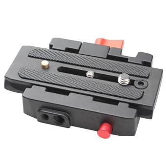 Portable P200 Model Quick Release Plate Base Aluminium Alloy CameraTripod Stabilizer Slider Base for Manfrotto 501 500AH 701HDV 503HDVQ5 577 Standard Camera Gimbal - intl