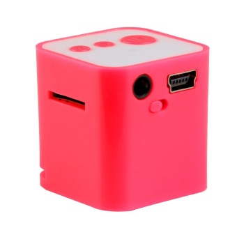 Gambar Portable USB MP3 Mini Music Player Support Micro SD TF Card Music Pink   intl