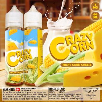 Gambar Premium Liquid Crazy Corn   Milky Corn Cheese by Daily Vape 60ML 3MG E Vape Vaping Vaporizer