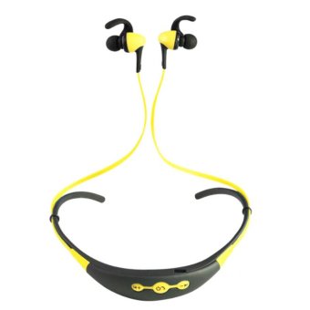 Gambar Professional Sports Headset Long Distance Bluetooth 4.1 WirelessStereo Hanging Neck Sweat Proof Bluetooth Earphone with Mic   intl