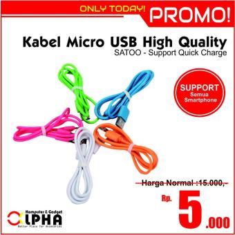 jual promo kabel micro usb satoo high quality support charge alpha komputer gadget jual promo kabel micro usb satoo high quality support charge alpha komputer gadget