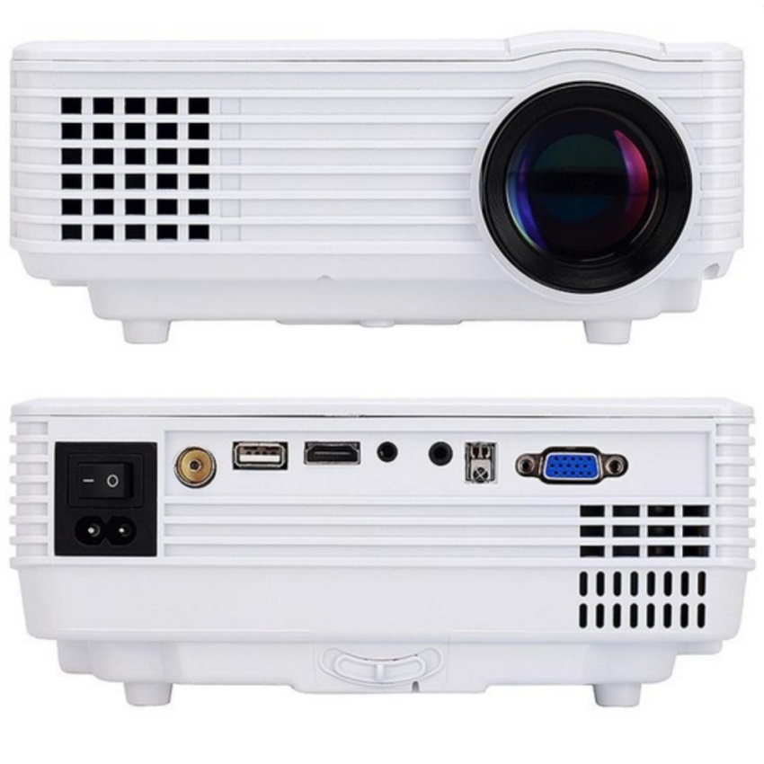 image:                  Proyektor Profesional RD805 LCD Projector untuk bisnis dan pendidikan Projektor Home theater cinema 800 x 480 TV mini portable hdmi sd av vga                              