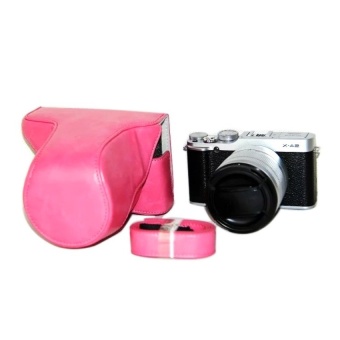 Gambar PU Leather Camera Case Bag Cover for Fujifilm X M1 X A1 X A2Rosered(Camera Not Included)   intl