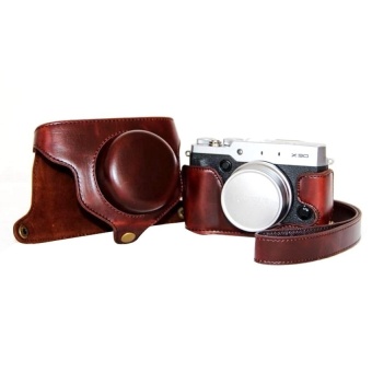 Gambar PU Leather Camera Case Bag Cover for Fujifilm X30 (Brown)   intl